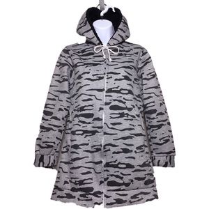 Camouflage Long Zipped Hoodie